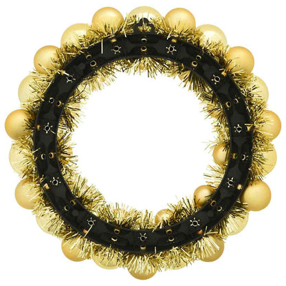Corone di Palline di Natale 2 pcs Oro 33 x 33 x 7 cm | homemem39