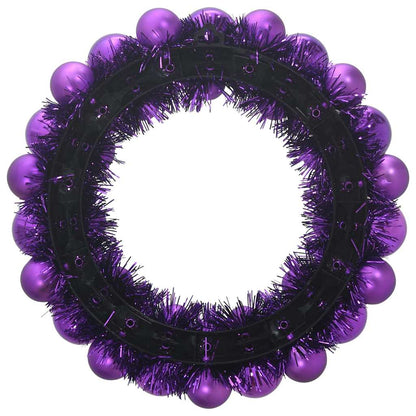 Corone di Palline di Natale 2 pcs Lillà 33 x 33 x 7 cm | homemem39