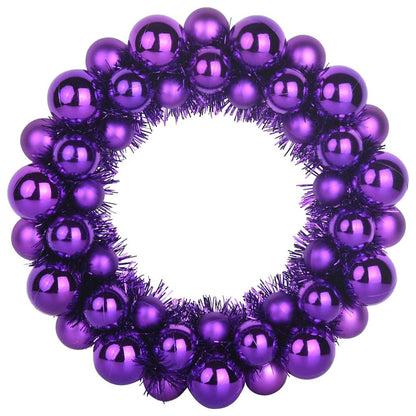 Corone di Palline di Natale 2 pcs Lillà 33 x 33 x 7 cm | homemem39