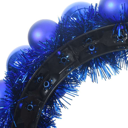 Corone di Palline di Natale 2 pcs Blu 33 x 33 x 7 cm | homemem39