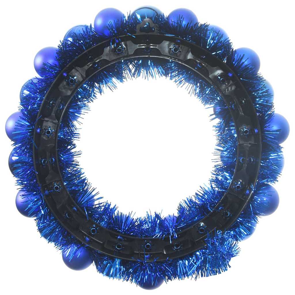 Corone di Palline di Natale 2 pcs Blu 33 x 33 x 7 cm | homemem39
