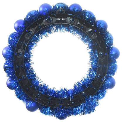 Corone di Palline di Natale 2 pcs Blu 33 x 33 x 7 cm | homemem39