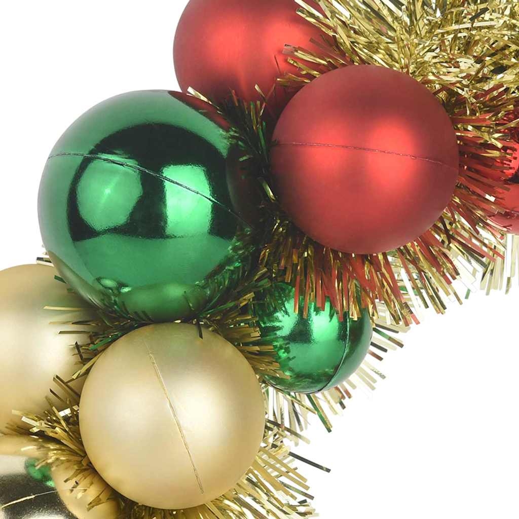 Corone di Palline di Natale 2 pcs Multicolore 33 x 33 x 7 cm | homemem39