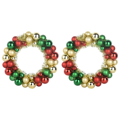 Corone di Palline di Natale 2 pcs Multicolore 33 x 33 x 7 cm | homemem39