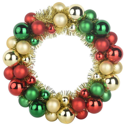 Corone di Palline di Natale 2 pcs Multicolore 33 x 33 x 7 cm | homemem39