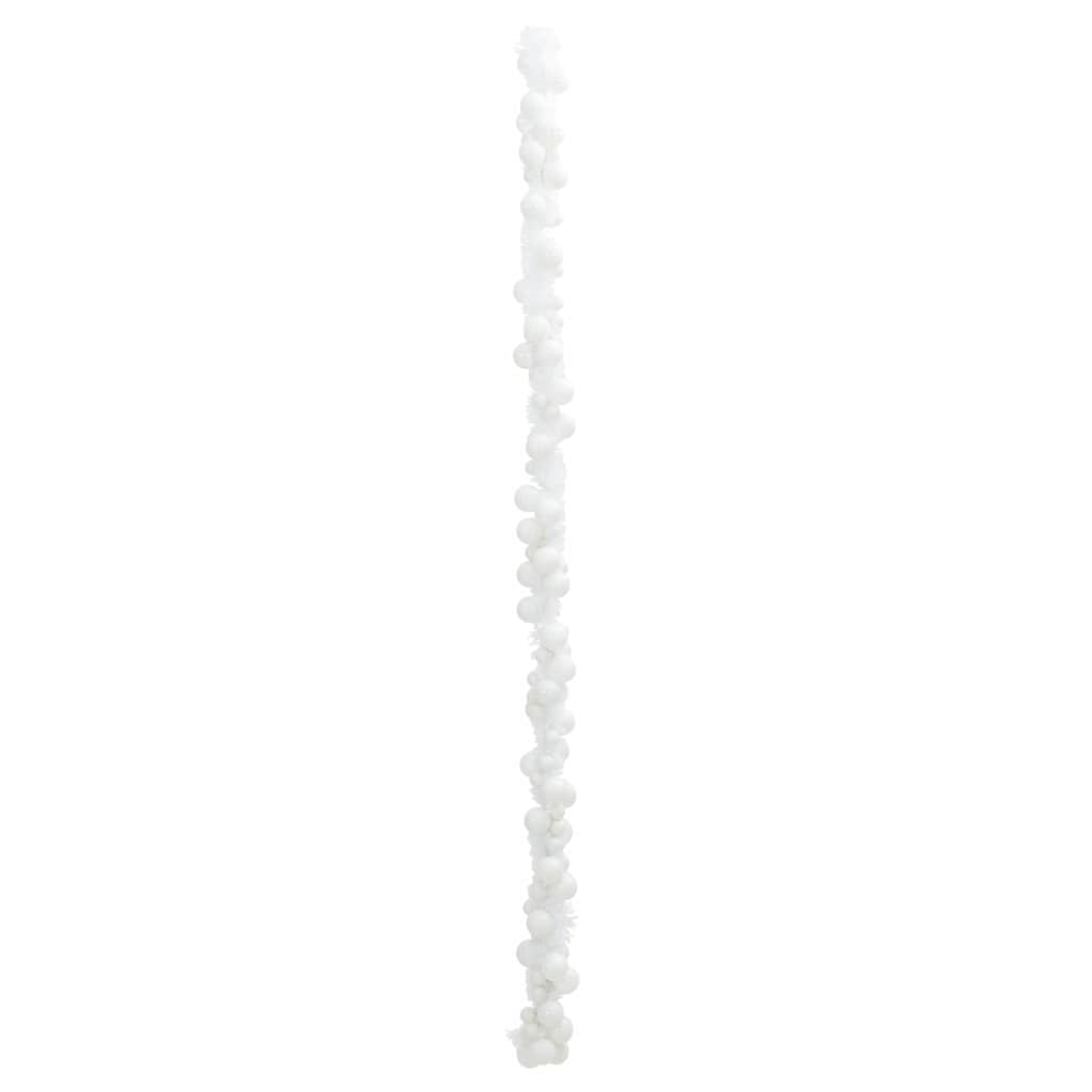 Ghirlanda di Palline di Natale Bianco 186 cm Polistirolo | homemem39
