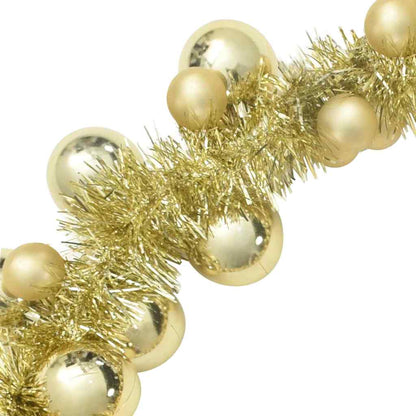 Ghirlanda di Palline di Natale Oro 186 cm Polistirolo | homemem39