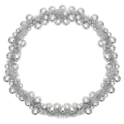 Ghirlanda di Palline di Natale Argento 186 cm Polistirolo | homemem39