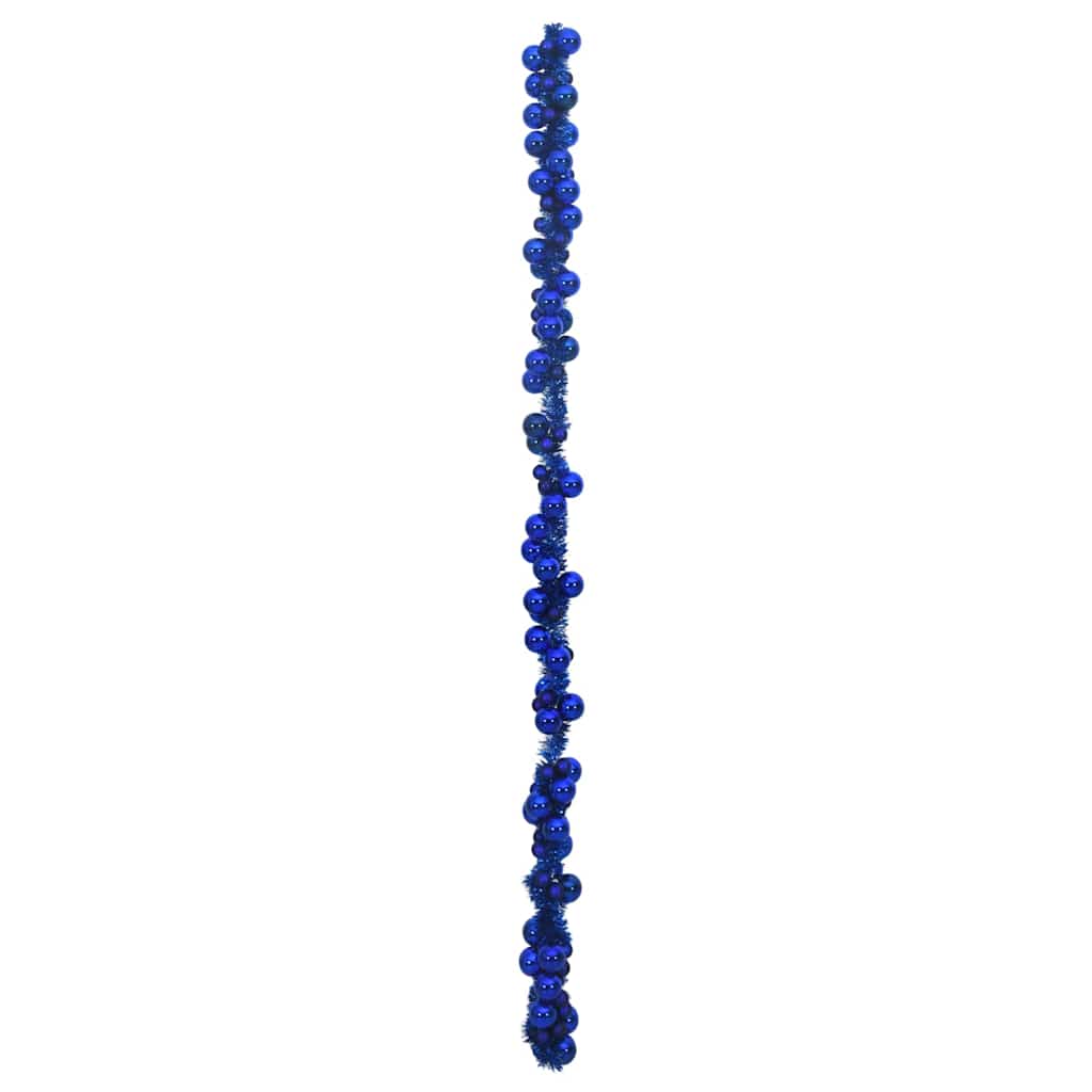 Ghirlanda di Palline di Natale Blu 186 cm Polistirolo | homemem39