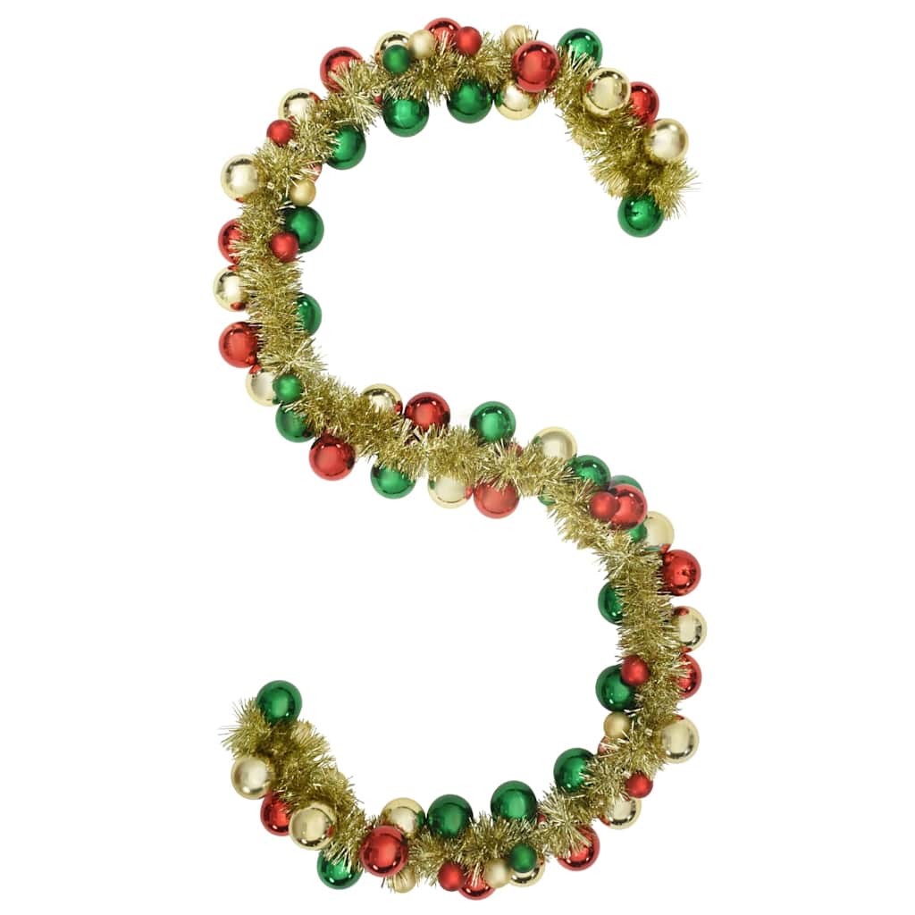 Ghirlanda di Palline di Natale Multicolore 186 cm Polistirolo | homemem39
