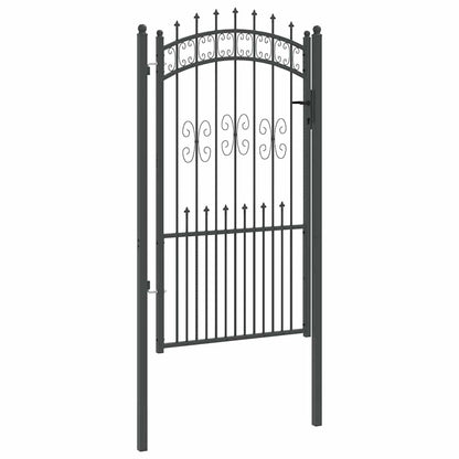 Cancello con Punta a Lancia KAMPEN 103 x 175 cm Acciaio Grigio | homemem39