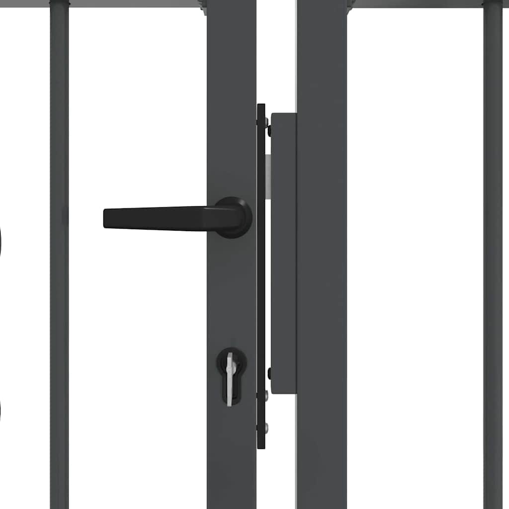 Cancello con Punta a Lancia KAMPEN 404 x 100 cm Acciaio Grigio | homemem39