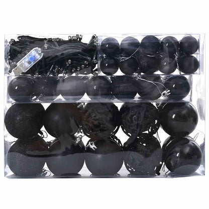 Set di Palle di Natale 61 pz 150 LED Bianco caldo Ø 6 cm | homemem39
