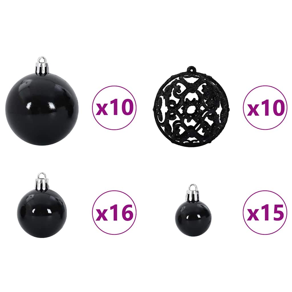 Set di Palle di Natale 120 pz 300 LED Bianco caldo Ø 6 cm | homemem39