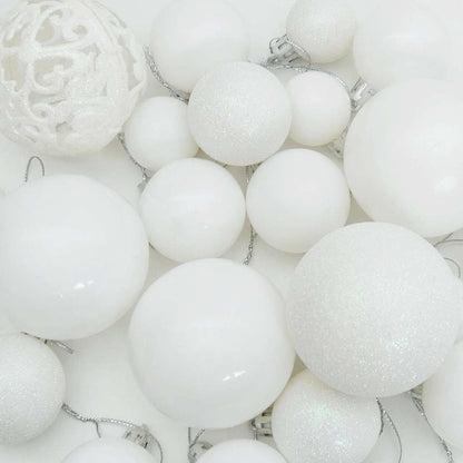 Set di Palle di Natale 120 pz 300 LED Bianco caldo Ø 6 cm | homemem39
