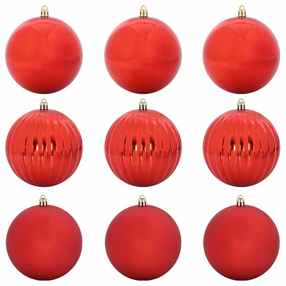 Set di palline di Natale XL 9 pz Rosso Plastica | homemem39