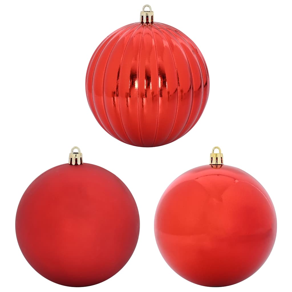 Set di palline di Natale XXL 4 pcs Rosso Plastica