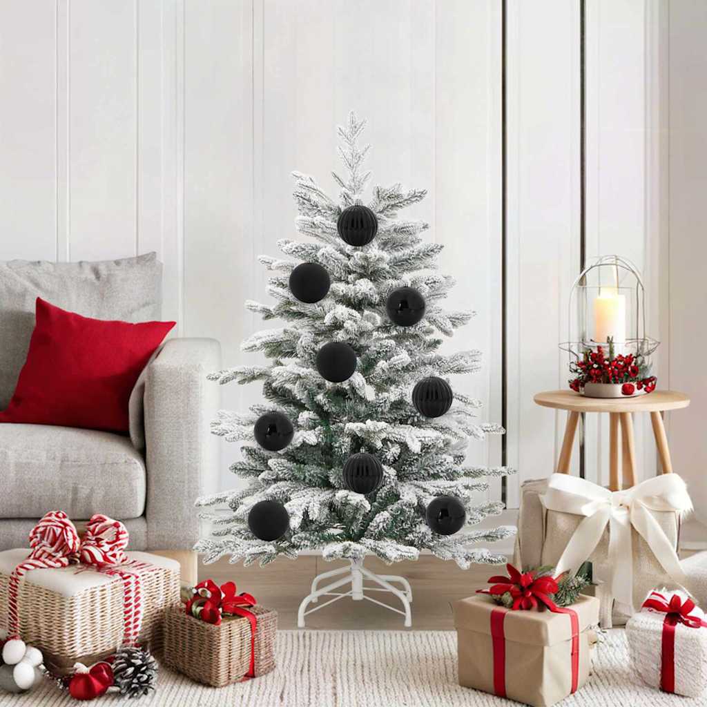 Set di palline di Natale XL 15 pz Nero Plastica