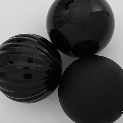 Set di Decorazioni Natalizie XXL 3 pz Nero Plastica | homemem39