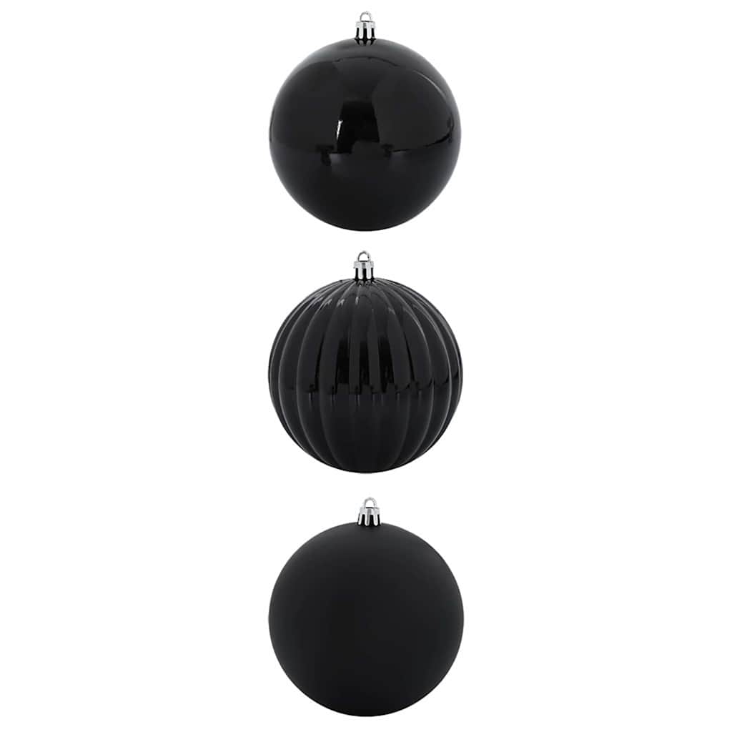 Set di Decorazioni Natalizie XXL 3 pz Nero Plastica | homemem39