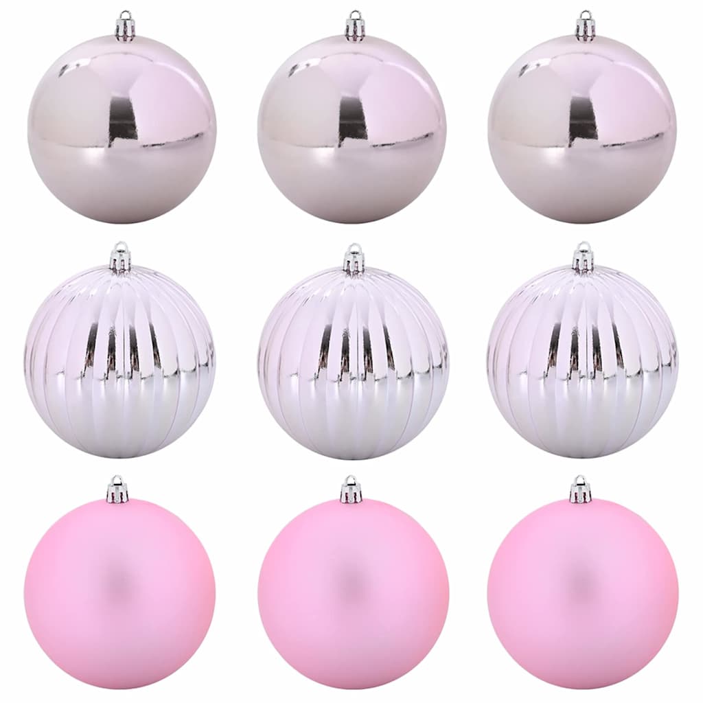 Set di palline di Natale XL 9 pz Rosa Plastica | homemem39
