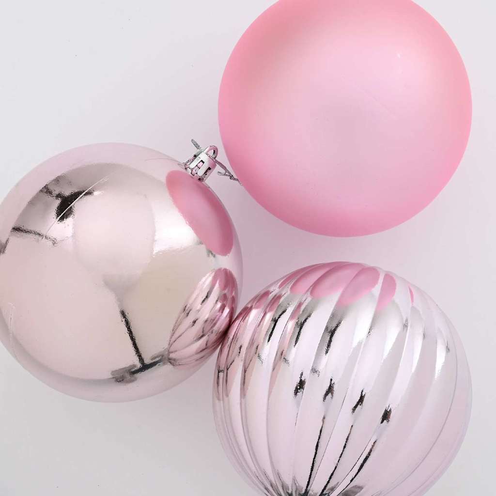 Set di palline di Natale XXL 4 pz Rosa Plastica | homemem39
