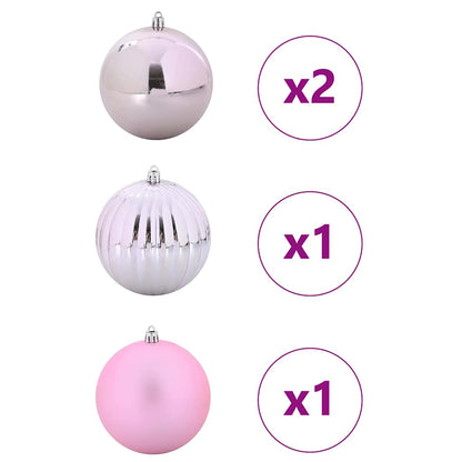 Set di palline di Natale XXL 4 pz Rosa Plastica | homemem39