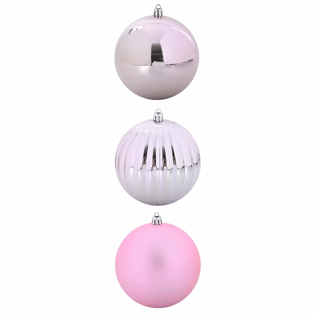 Set di palline di Natale XXL 3 pcs Rosa Plastica
