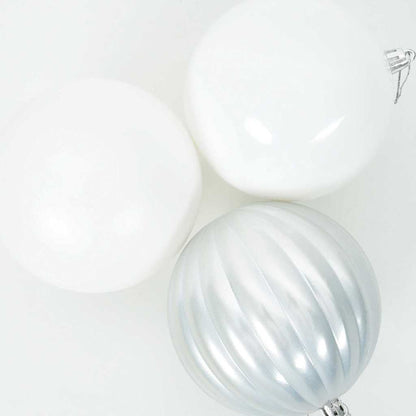 Set di palline di Natale XL 15 pz Bianco Plastica | homemem39