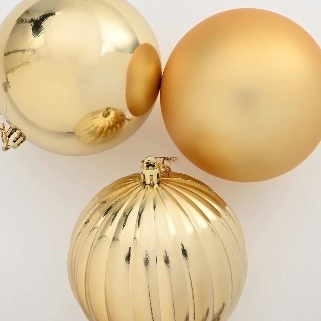 Set di palline di Natale XXL 4 pz Oro Plastica | homemem39