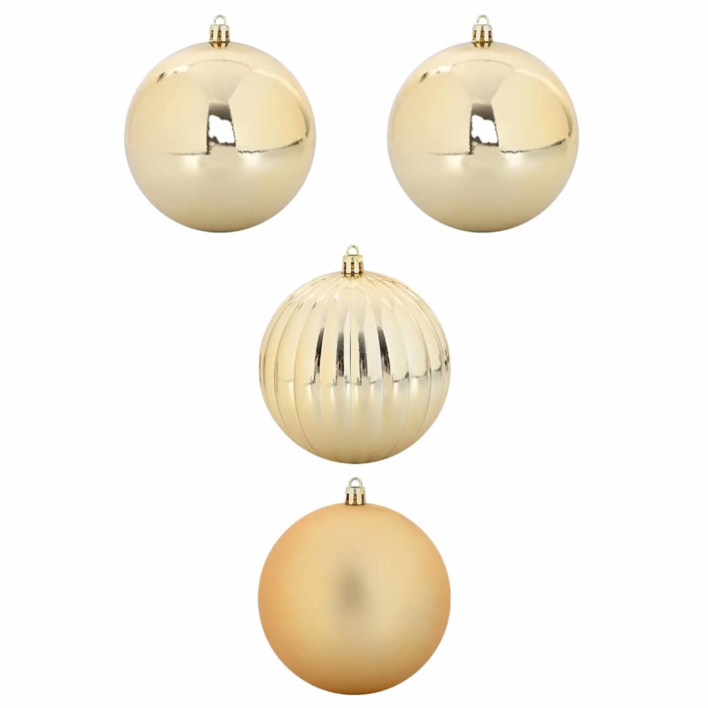 Set di palline di Natale XXL 4 pz Oro Plastica | homemem39