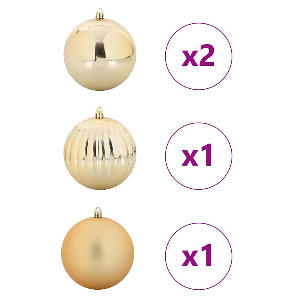 Set di palline di Natale XXL 4 pz Oro Plastica | homemem39