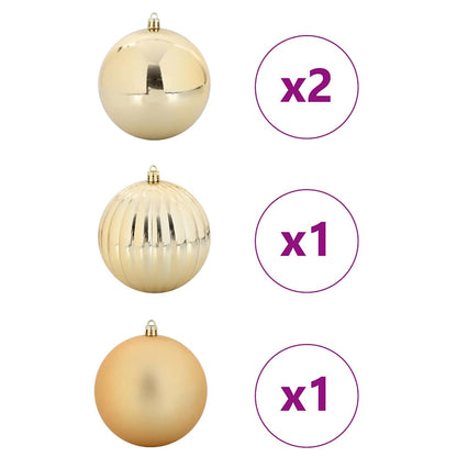 Set di palline di Natale XXL 4 pz Oro Plastica | homemem39