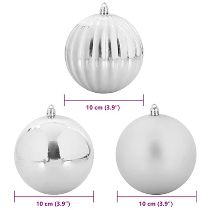 Set di palline di Natale XL 15 pz Argento Plastica | homemem39
