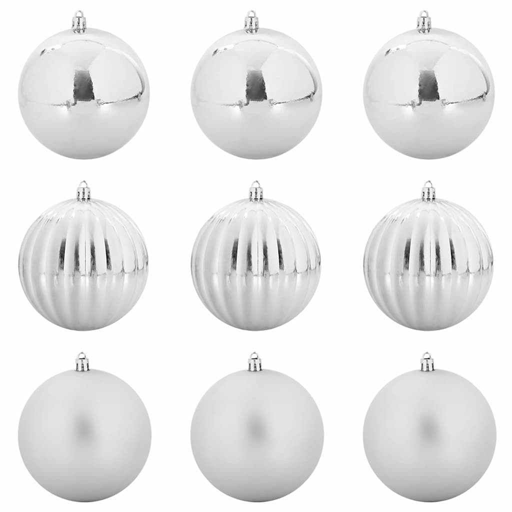 Set di palline di Natale XL 9 pz Argento Plastica | homemem39