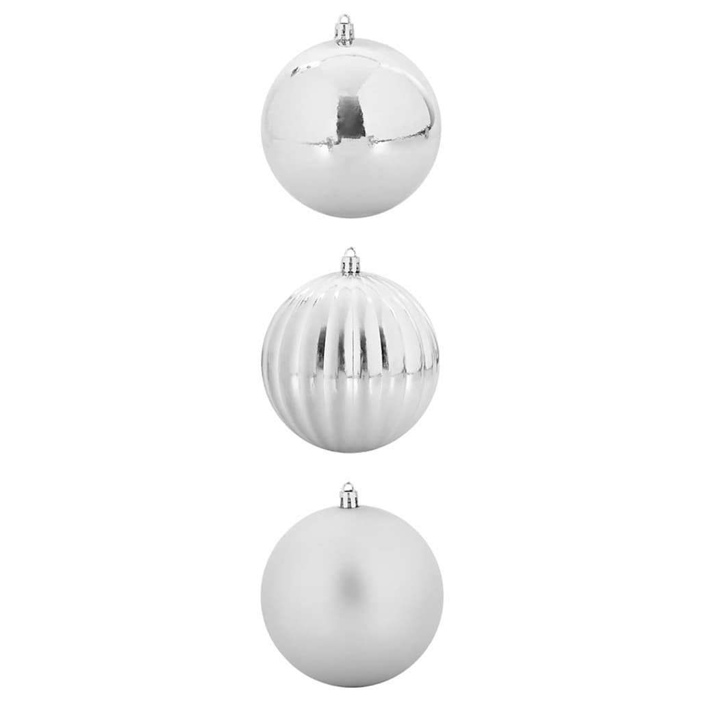Set di palline di Natale XXL 3 pz Argento Plastica | homemem39