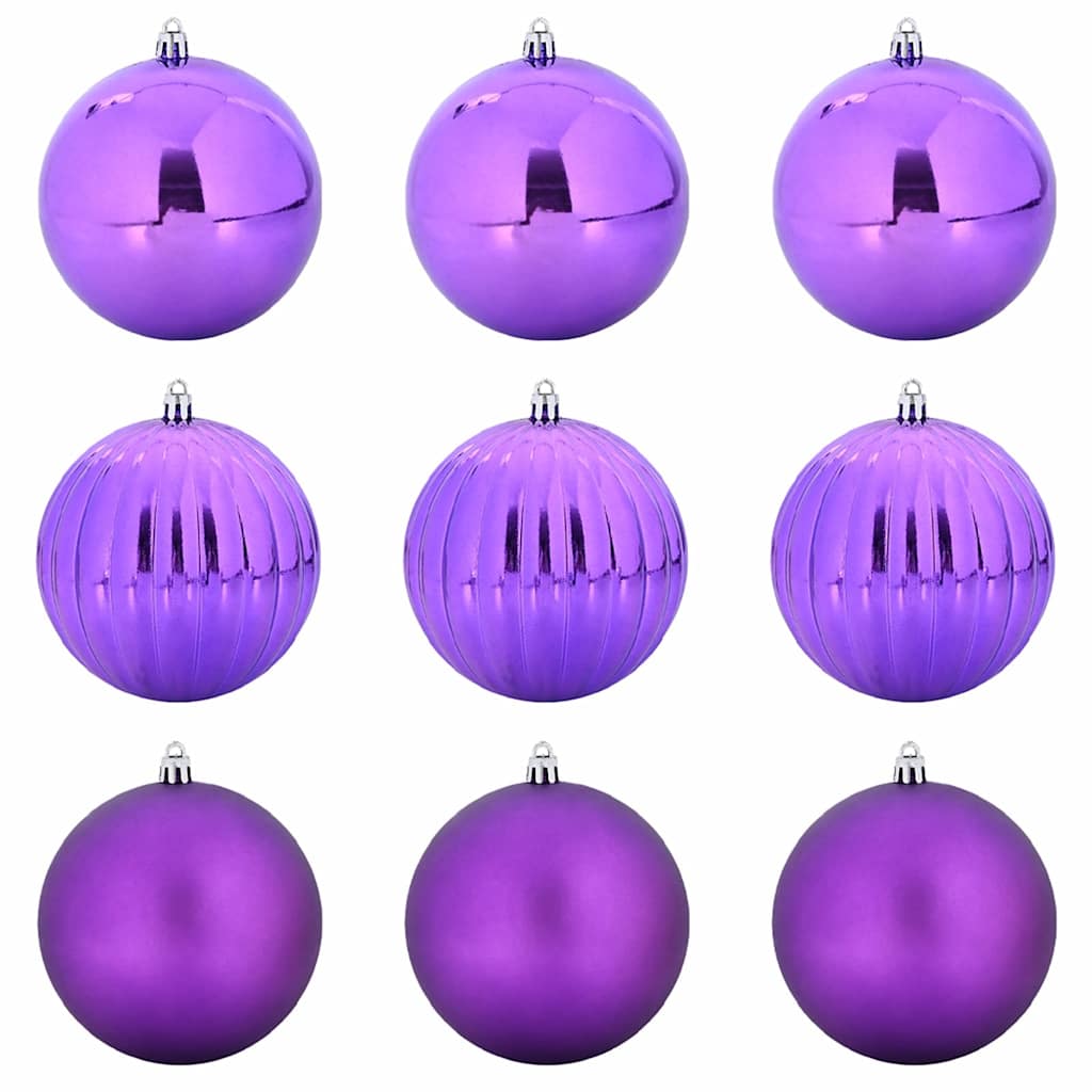 Set di palline di Natale XL 9 pz Lillà Plastica | homemem39