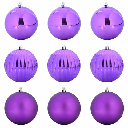Set di palline di Natale XL 9 pz Lillà Plastica | homemem39