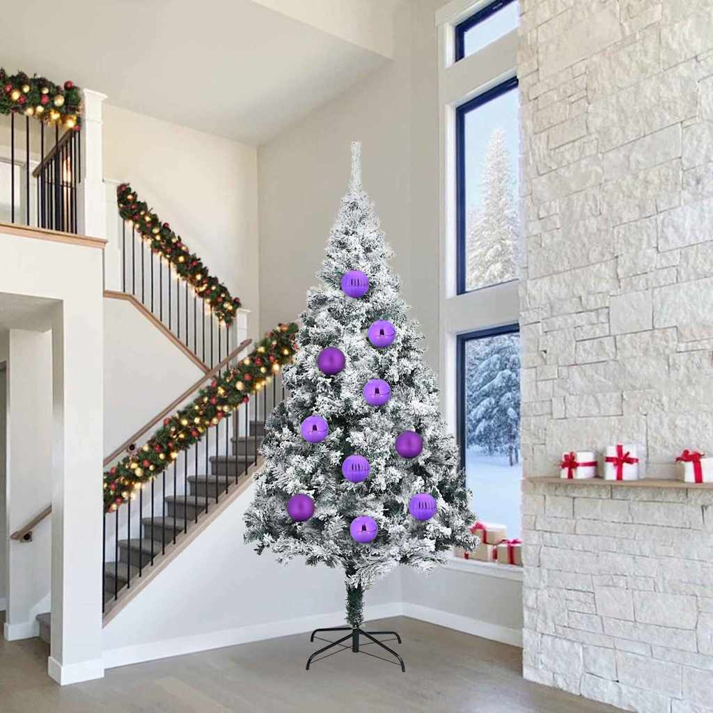 Set di palline di Natale XXL 4 pcs Lillà Plastica