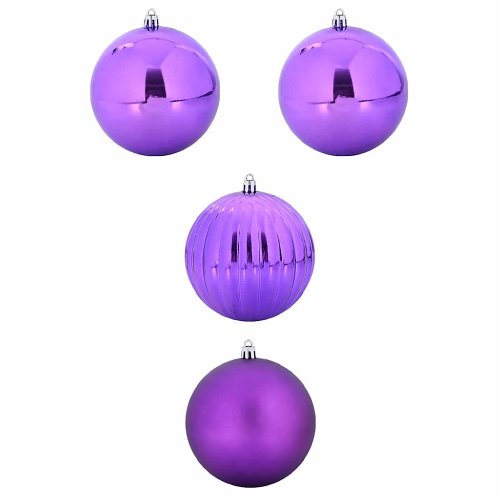 Set di palline di Natale XXL 4 pcs Lillà Plastica