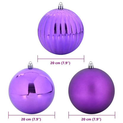 Set di palline di Natale XXL 4 pcs Lillà Plastica