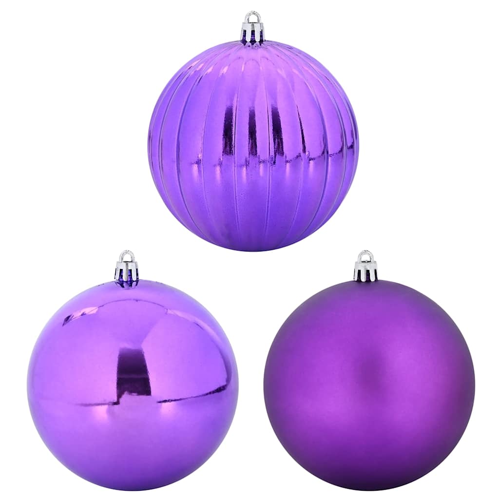 Set di Palline di Natale XXL 3 pcs Lillà Plastica