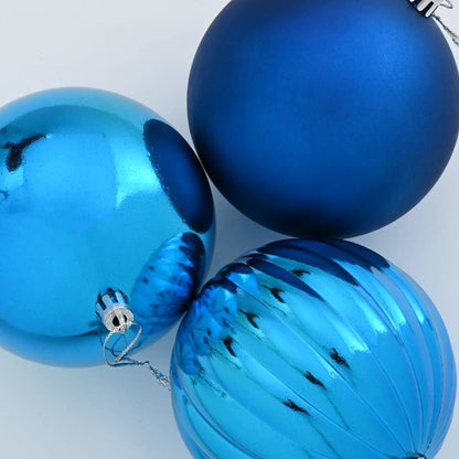 Set di palline di Natale XL 9 pcs Blu Plastica
