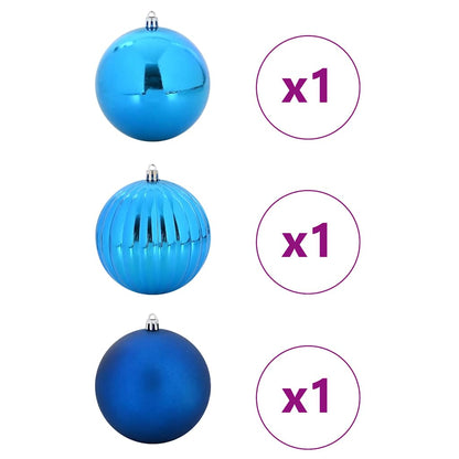 Set di Palline di Natale XXL 3 pz Blu Plastica | homemem39