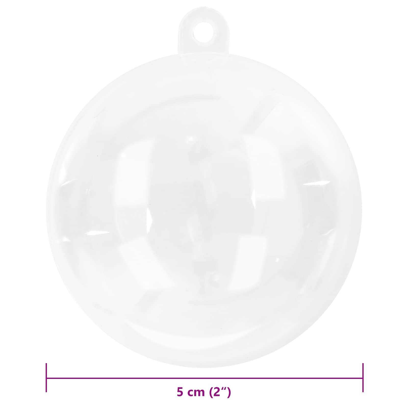 Set di Palle di Natale 50 pcs Trasparente Ø 5 cm | homemem39