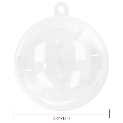 Set di Palle di Natale 50 pcs Trasparente Ø 5 cm | homemem39