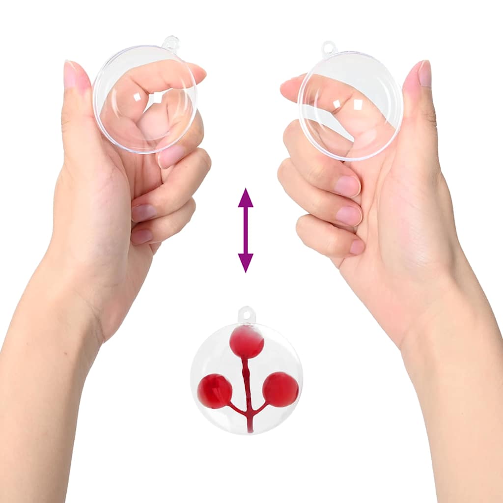 Set di Palle di Natale 25 pcs Trasparente Ø 8 cm | homemem39