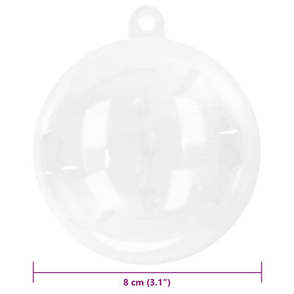 Set di Palle di Natale 25 pcs Trasparente Ø 8 cm | homemem39