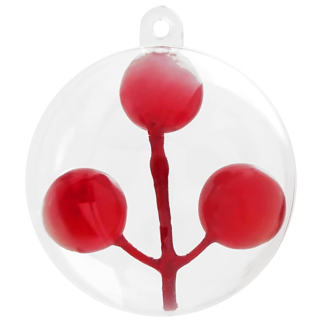 Set di Palle di Natale 100 pcs Trasparente Ø 8 cm | homemem39