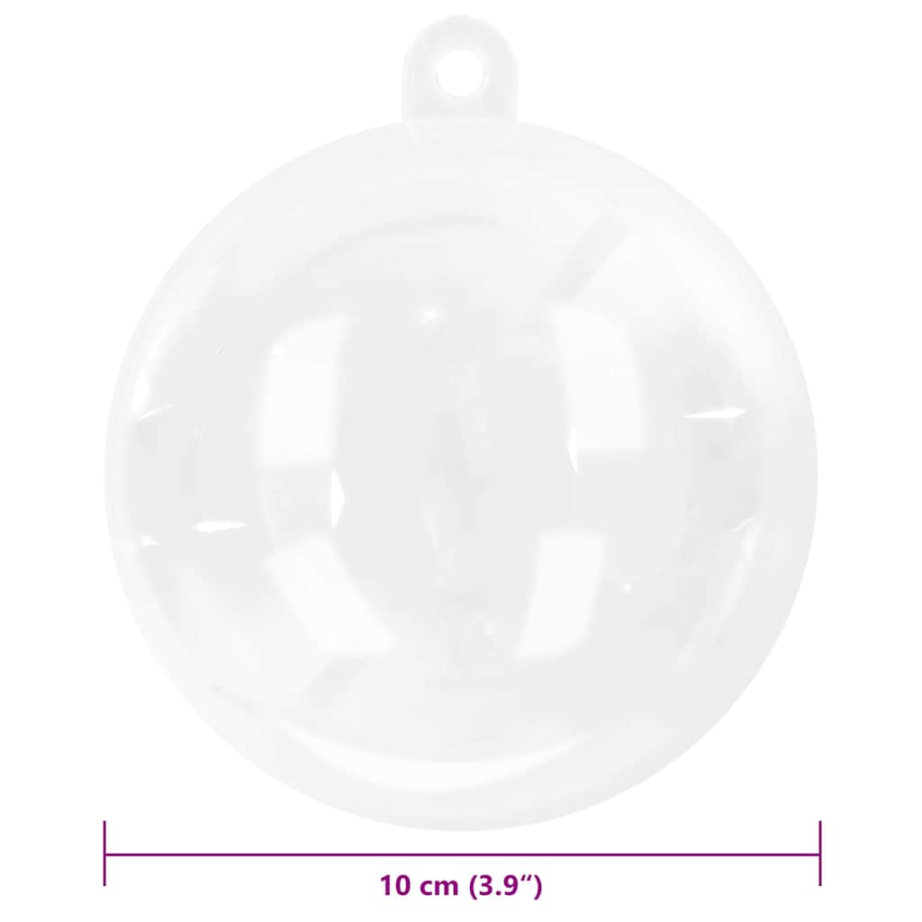 Set di Palle di Natale 100 pcs Trasparente Ø 10 cm | homemem39